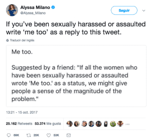 campaña me too tweet alyssa milano