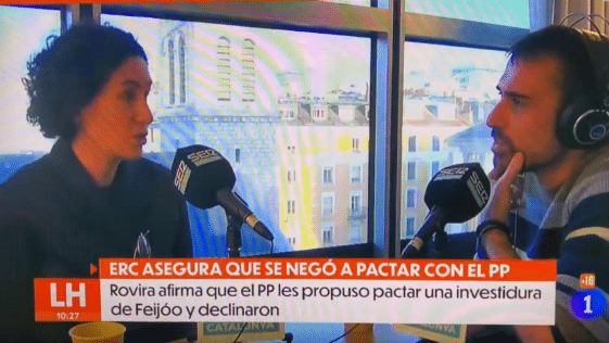 Marta Rovira entrevistada en la Ser